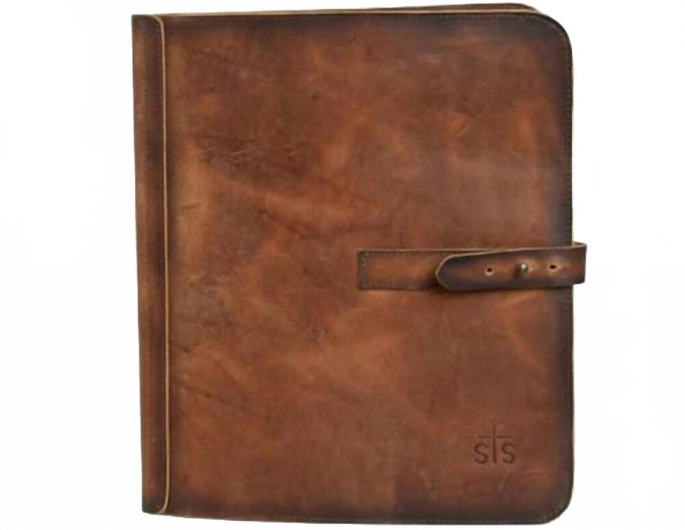 NEW STS RANCHWEAR tucson document folder in brown